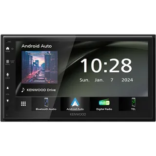 Kenwood DMX6523DABS 2-DIN Autoradio mit DAB+, Apple CarPlay, Android Auto, Bluetooth, 6,8" Touchscreen