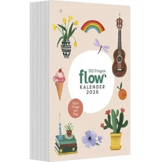 Neumann Flow - Der Flow Kalender 2026 - Tischkalender 13x19 cm mit 365 Denkanstößen / Inspirationen, Abreißkalender zum Aufstellen & Aufhängen
