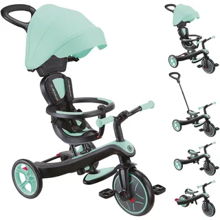 GLOBBER Dreirad für Kinder Explorer Trike 4-in-1 schwarz/grau