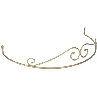 DécoProfi Betthimmel, Rundbogen für Himmelbett, Baldachin, matt-Gold, Stahl geschmiedet