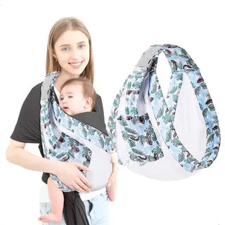 Tragetuch Baby, Tragetuch Baby Neugeboren, Multifunktionale Baby Carrier für Newborns, Geeignet für Babys Im Alter von 0-36 Monaten mit Einem Gewicht von Bis zu 20 kg