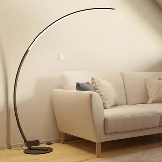 LUMIÈRE Design Stehlampe Bogenlampe 'Mavea' dimmbar LED Wohn & Schlafzimmer Bogenleuchte Leselampe Bogenstehlampe Smart Home Amazon Alexa Google Home Tuya