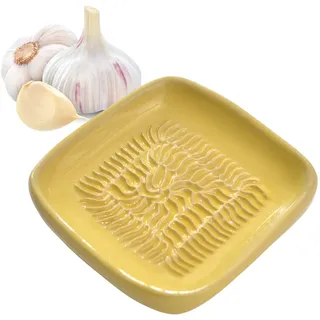 ANCKERAMIC® ORIGINAL Knoblauch Ingwer Muskat Keramikreibe aus FINNLAND-Wüstegelb