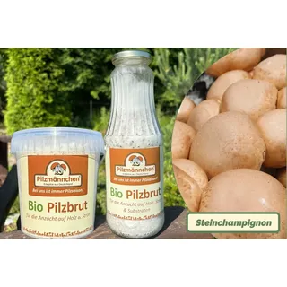 Steinchampignon-Pilzbrut BIO 1 Liter