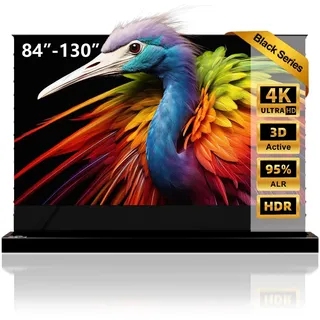 NothingProjector Beamer Leinwand, 110 Zoll Bodenstehend Ausziehbar Elektrisch, ALR CLR, 4K UHD Laser TV Bildschirm, Mobile Heimkino Tragbar, Screen für Ultrakurzdistanzprojektor, Keine Montage