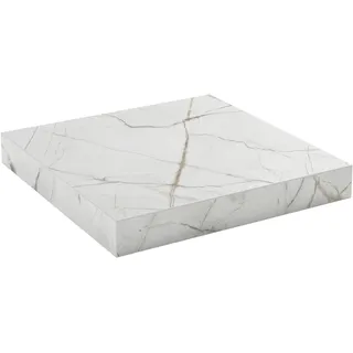 Impuls Küchen Arbeitsplatte IMPULS KÜCHEN "4 cm stark", mont blanc, B:120cm H:4cm T:60cm, Holzwerkstoff, Tischplatten, in vielen Breiten, passend zu allen Serien, von vier Seiten ummantelt