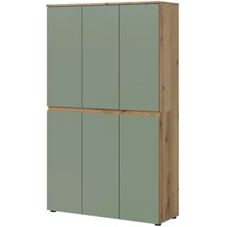 inn.furn Assino Mehrzweckschrank 105 x 175 x 37 cm Grün