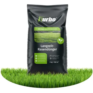 Turbogrün Rasendünger 5kg gegen Moos, Unkraut mit Sofortwirkung Sommer Frühling