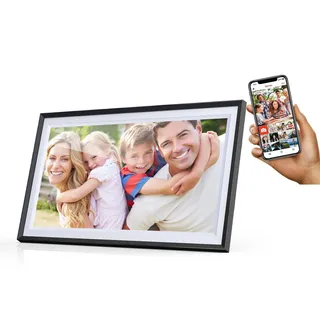 Cytem 15.6 Zoll Digitaler Bilderrahmen | WLAN mit FrameO Software | 64GB | Bewegungssensor | Automatische Bilddrehung |16:9 IPS Display 1920x1080 Full-HD | Touch-Screen | Schwarz