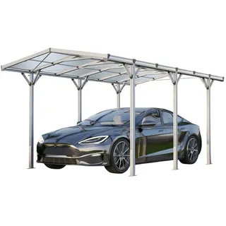 Gfp Carport 2,85 x 5,05 m grau eloxiert