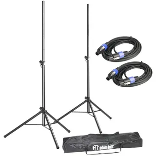 ah Stands SPS023SET2 Boxenständer Set 2 Boxenständer mit Tasche und SPKn Kabel