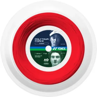 Yonex Tennissaite Poly Tour Force (Haltbarkeit+Power) rot 200m Rolle