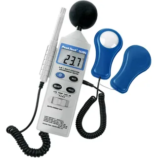 Peaktech 5035 – Umweltmessgerät dB/ Lux, - °C
