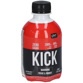 QNT Kick Power Drink Raspberry 250 ml Flüssigkeit
