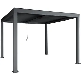 Mendler Pergola HWC-L46 3 x 3 m Anthrazit
