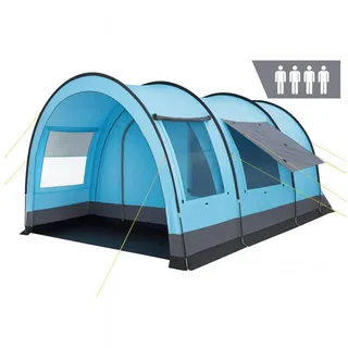 CampFeuer Tunnelzelt hellblau/grau
