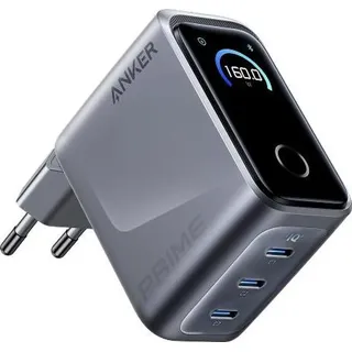 Anker Prime 3-USB-C Schnellladegerät 160W Silber
