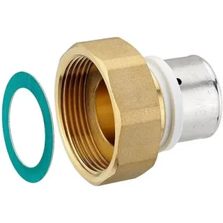 heima24 Press-verschraubung mit Überwurfmutter 1 1/2'' Ig - flachdichtend - für Alu-verbundrohr 32 x 3,0 mm
