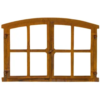 aubaho gmbh Stallfenster Fenster zum Öffnen Scheunenfenster Eisen Rost 74cm Antik-Stil
