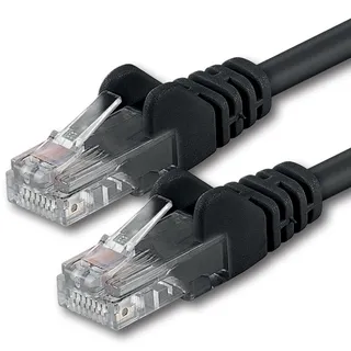 1aTTack 1aTTack.de 3,0m - schwarz - 1 Stück - CAT.6 CAT6 Ethernet-Lan-Netzwerk-Kabel 1000 Mbit/s Patchkabel
