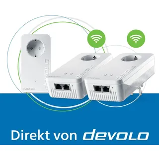 devolo Magic 2 WiFi next Powerline Mesh WLAN Verstärker 3x Adapter