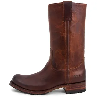Sendra Stiefel - 3165 Cowboystiefel für Herren mit Shuhabsatz und runder Spitze - Braunes Leder Cowboy Style - Elegante Cowboystiefel - 45 - 45 EU
