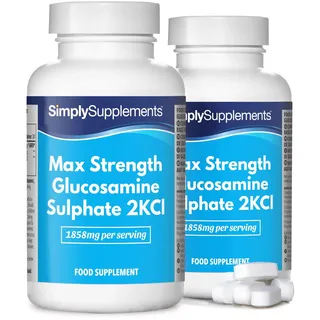 Max Strength Glucosaminsulfat 2KCI  Maximale Stärke  360 Tabletten  Versorgun...