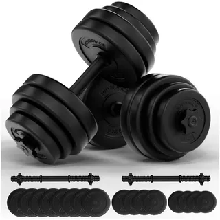physionics Physionics® Kurzhantel Set 30kg Hanteln Hantelscheiben Hantelset Kurzhanteln