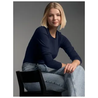 TRIGEMA Langarmshirt Blau L