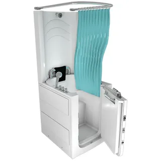 AcquaVapore Seniorendusche Sitzwanne Wanne mit Tür S10D-TH, 80x90x215cm