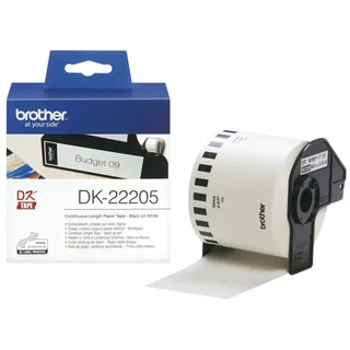 Brother Universaletiketten DK22205 Weiß 62 mm x 30,48 m 1 St.