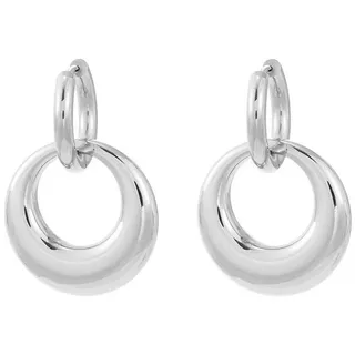 ROUGEMONT Paar Creolen Moderne zweiteilige Creolen Ohrringe Wasserfest, Wasserfest