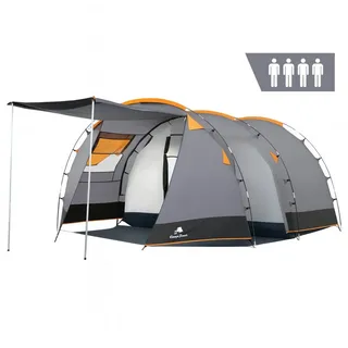 CampFeuer Tunnelzelt Super+ orange/schwarz