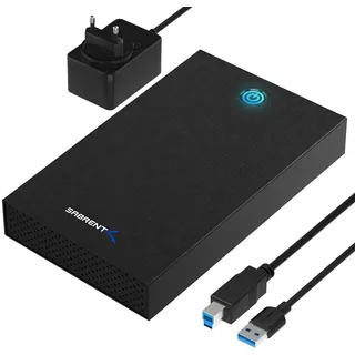 SABRENT Externes Festplattengehäuse / Dockingstation für 2,5" & 3,5" SATA HDD / SSD – USB 3.0 Gehäuse mit 5 Gbps, werkzeugfrei, LED, Plug & Play (EC-KSL3)
