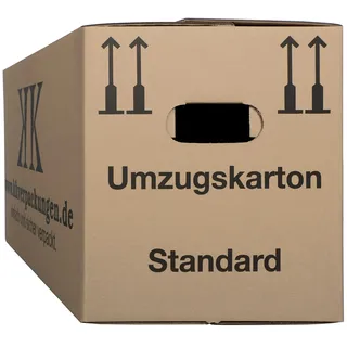 KK Verpackungen 15 Stück Umzugskartons Umzugkarton braun
