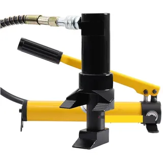 VCHICS Hydraulischer Türöffner, hydraulische Feuerrettungswerkzeu, hydraulischer Türbrecher, 8 Tonnen, 90 mm, mit manueller Pumpe CP-180 Hydraulisches Werkzeug