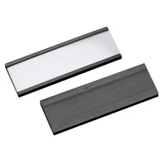 Böttcher-AG Etikettenträger 60 x 20 mm, magnetisch, C-Profil, inkl. Etiketten & Schutzfolie, 100 Stück