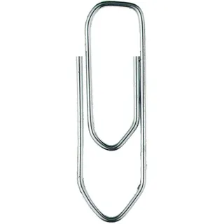 Alco Büroklammern 26mm, Metall glanzverz.100er