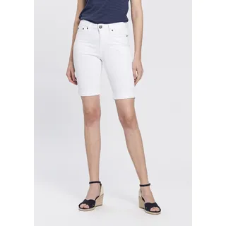 Arizona Jeansbermudas Weiß 46