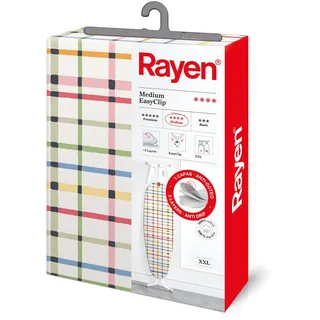 Rayen Bügelbrettbezug Easyclip Einstellung Bügelbezug 3 Lagen: Schaumstoff, Muletón, 100% Baumwollgewebe Mittleres Xxl-sortiment Größe: 150 x 55 cm Einstampfend