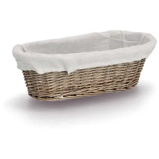 Zeller Brotkorb, mit Beutel, Weide, 33x14x10cm