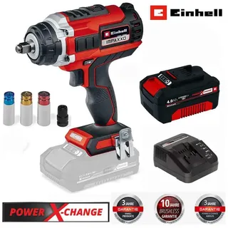 Einhell Akku-Schlagschrauber Schlagschrauber IMPAXXO 18/400 Akku 4.0 Ah 18V 3-Gang-Getriebe, BL