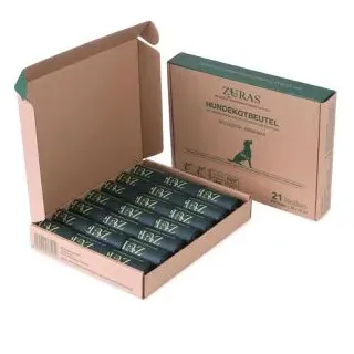 Zuras Hundekotbeutel biologisch abbaubar 315 Stück Schwarz