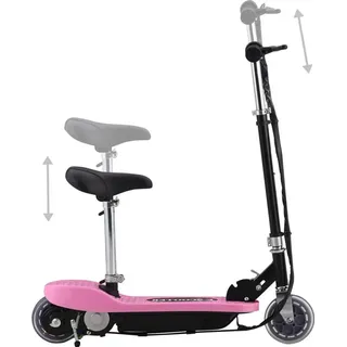 vidaXL E-Scooter mit Sitz 120 W rosa (120 W)