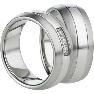 Mabro Partnerringe Verlobungsringe AB642 / AB643 Titan