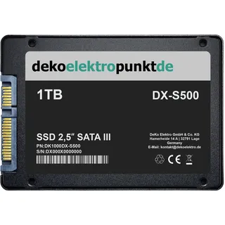 dekoelektropunktde 1TB SSD Festplatte passend für Gigabyte B450 AORUS Elite Mainboard, Alternatives Ersatzteil 2,5" Zoll SATA3
