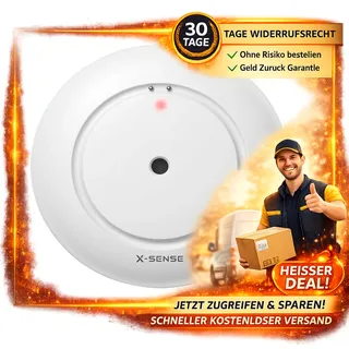 X-Sense SWS51, WLAN Batterie, Wassersensor IP66, WLAN-Wassersensor, EIN Zubehörteil für das SWS54-Wassersensor-Kit, Einzelverpackung, Modell 1 Stück