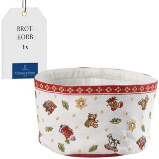 Villeroy & Boch Toy's Delight Brotkorb Baumwolle Rot/Weiß