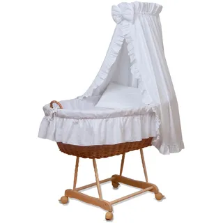Waldin Baby Collection Bollerwagen 1203 natur inkl. Komplettset weiß