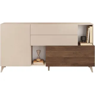 INOSIGN Sideboard »Monaco Breite 181 cm, Anrichte mit 1 Tür, 1 Klappe u. 2 Schubkästen«, Kommode, Soft/Self Closing,